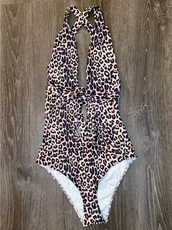 Other - Pink Leopard Print One-Piece Swimsuit (Unbranded)